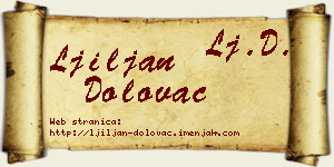 Ljiljan Dolovac vizit kartica